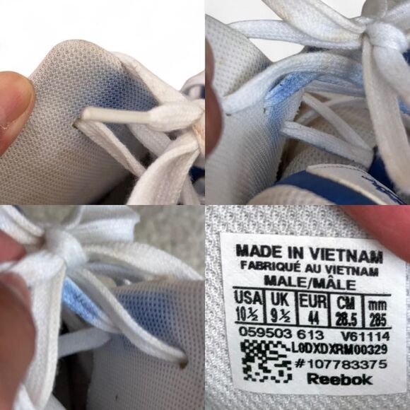 Reebok Kamikaze II Mid Letter Of Intent Blue White Men\'s Size 10.5 main image 6